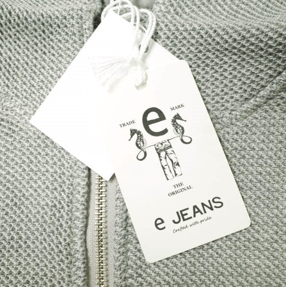 e JEANS Japan HONEYCOMB ZIP HOODIE e903-003 S Gray Sweat