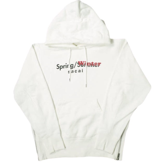 sacai 19SS Japan Spring Winter Sweat Hoodie side zip