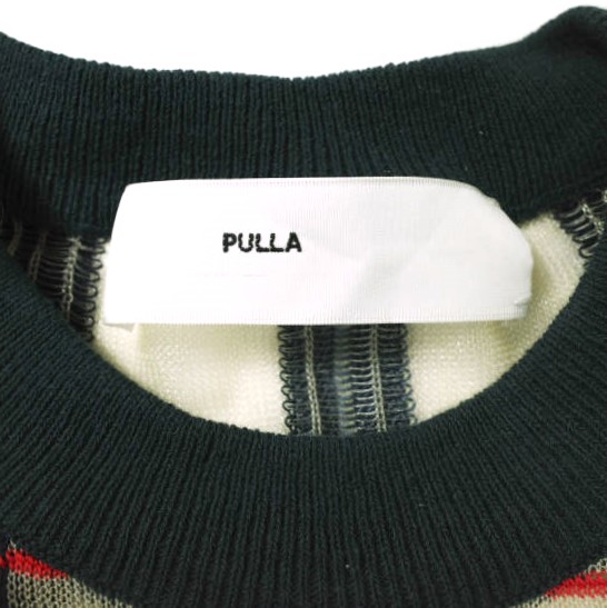 【TOGA PULLA】NET VNECK SWEATER Toga Pulla Sheer V-neck Sweater - Black | Garmentory