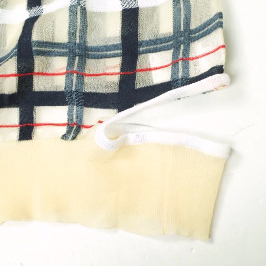 TOGA PULLA 18SS Check knit pullover TP81-XN215 36 beige