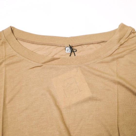 BASERANGE LOOSE TEE XS AURAL Short sleeve bamboo T-shirt Cut
