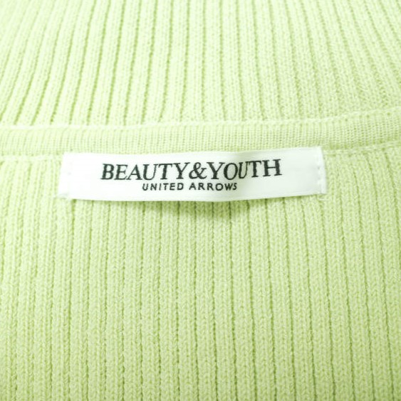 2024-25 秋冬新作  Cotton 24SS ARROWS UNITED BEAUTY&YOUTH Blend Zip Ribbed ニット/セーター