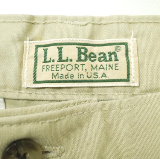 L.L.Bean 80s-90s STYLE S164 2-pleat trousers W30 beige