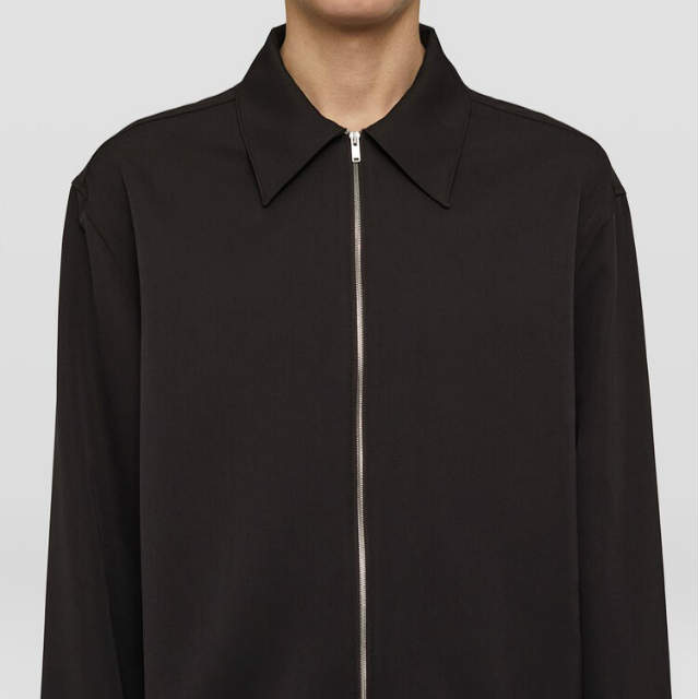 JIL SANDER 23AW relaxed fit plastron shirt J22DL0167 J40117