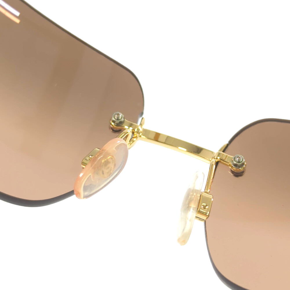 小物 CHANEL BIG Coco mark sunglasses Chanel Coco Mark Sunglasses Black Acetate 130mm | Luxe