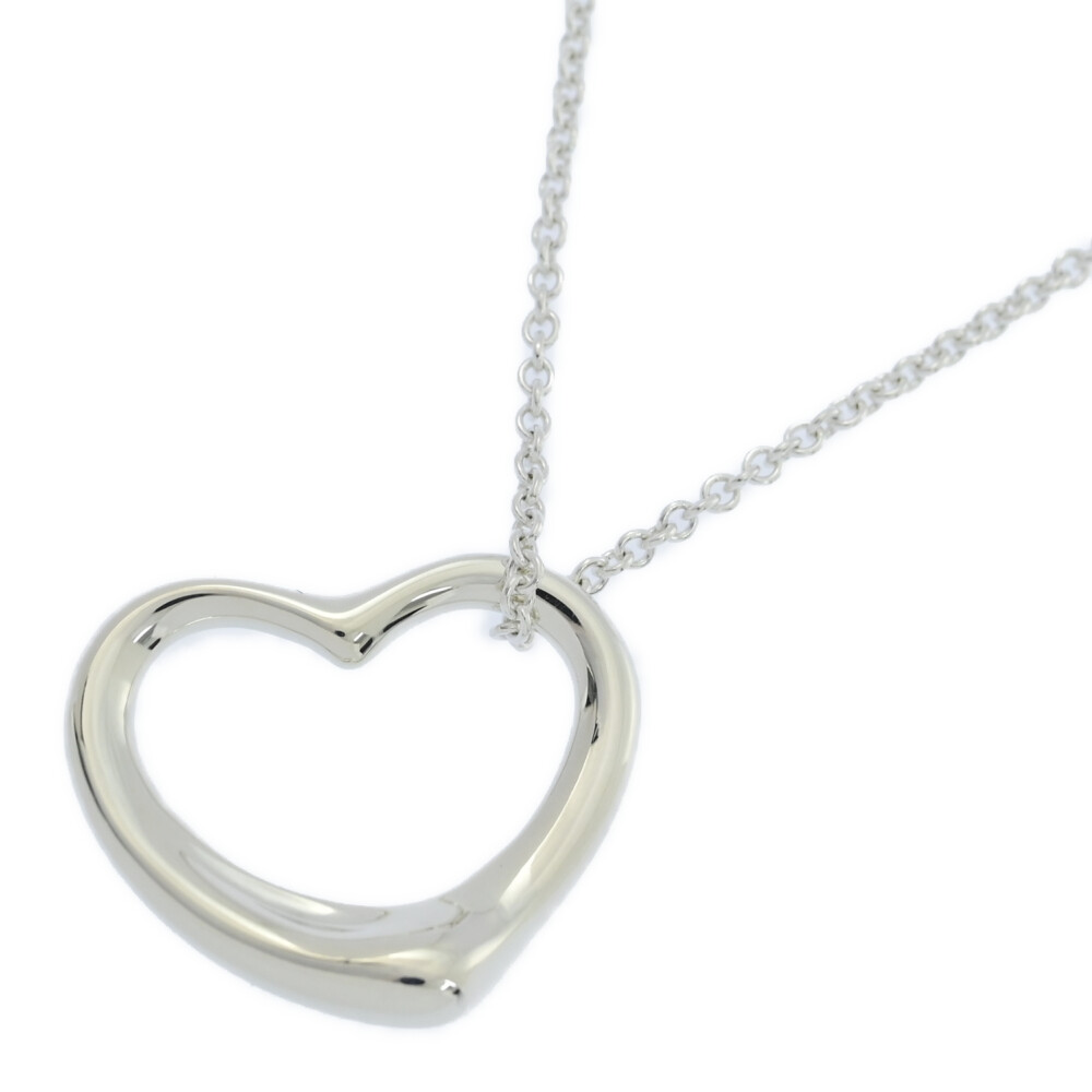 【TIFFANY&Co.】 Open Heart Pendant SV925 Elsa Peretti® Open Heart pendant in sterling silver on a 30