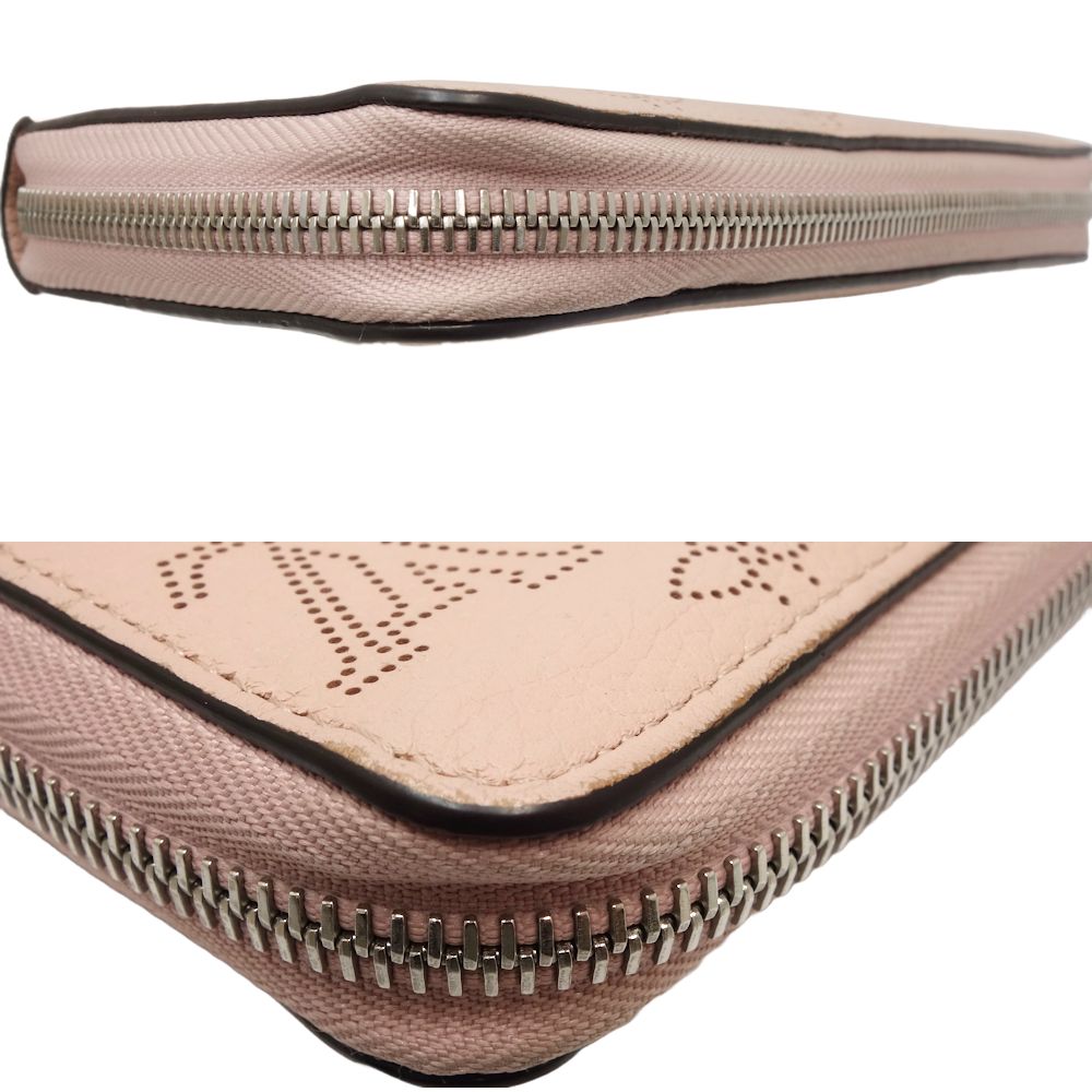 LOUIS VUITTON Mahina Leather Purse Zippy wallet M61868 Magnolia