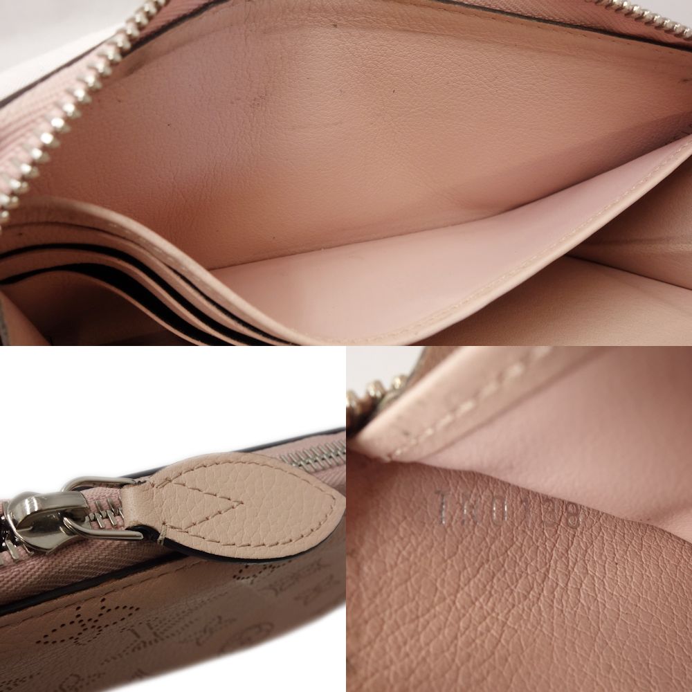 ⭐︎⭐︎⭐︎ LOUIS VUITTON Mahina Leather Purse Zippy wallet M61868 Magnolia