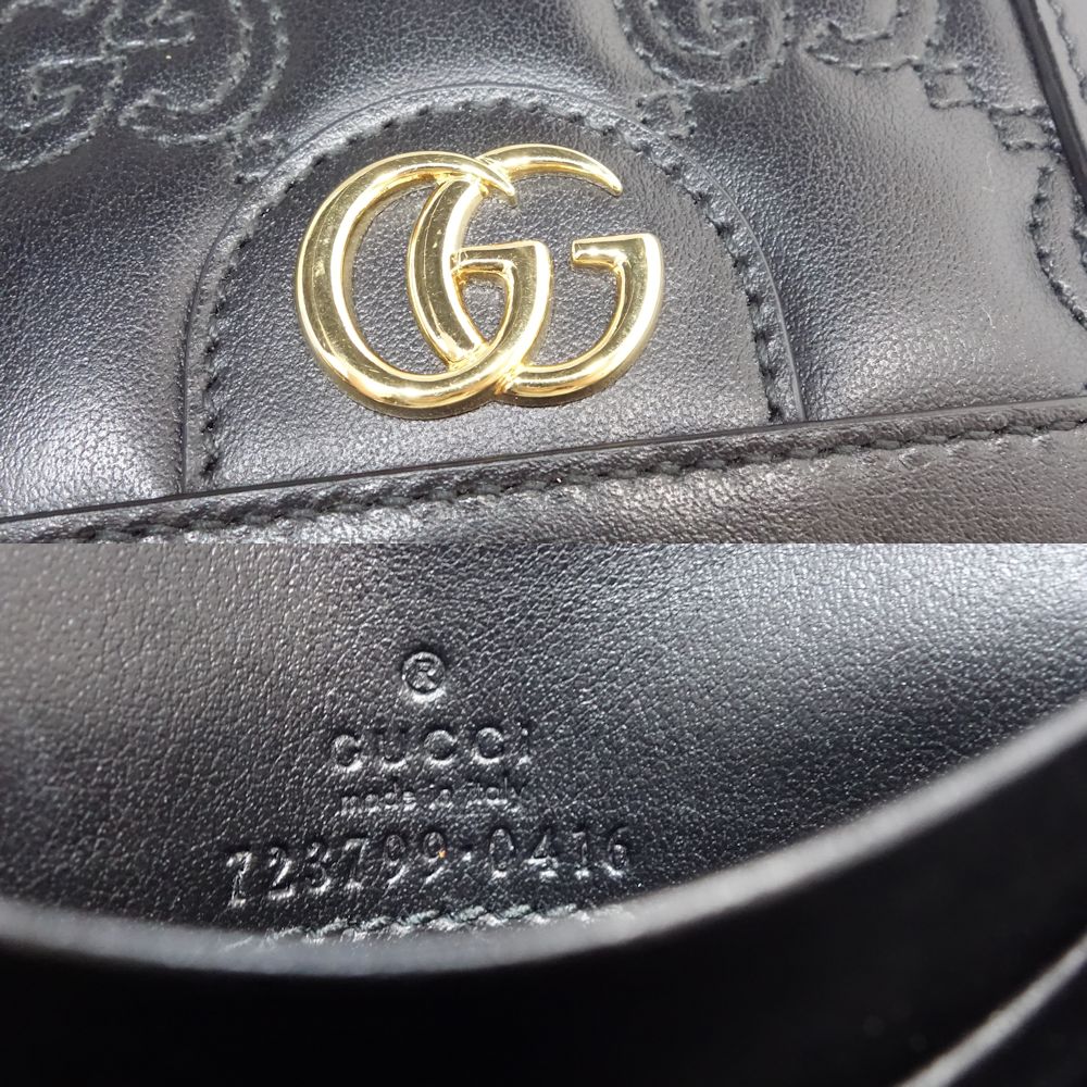 GUCCI Bifold Wallet Business Card Holder Wallet 723799 Leather