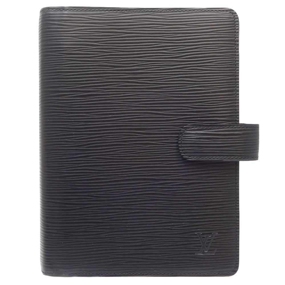 LOUIS VUITTON Epi Notebook cover Agenda MM R20042 Noir