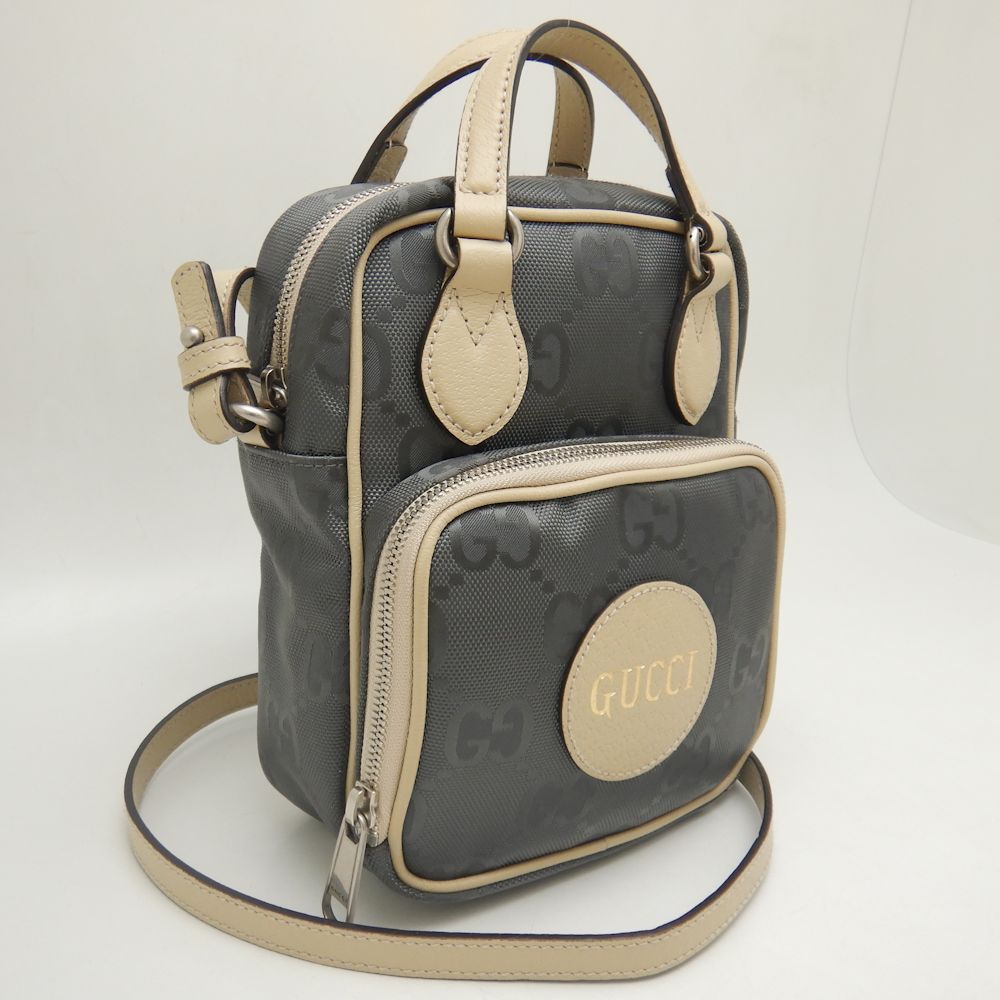 GUCCI Shoulder Bag OFF THE Grid 625850 Nylon/ Leather Gray GUCCI Shoulder Bag OFF THE Grid 625850 Nylon/ Leather Gray