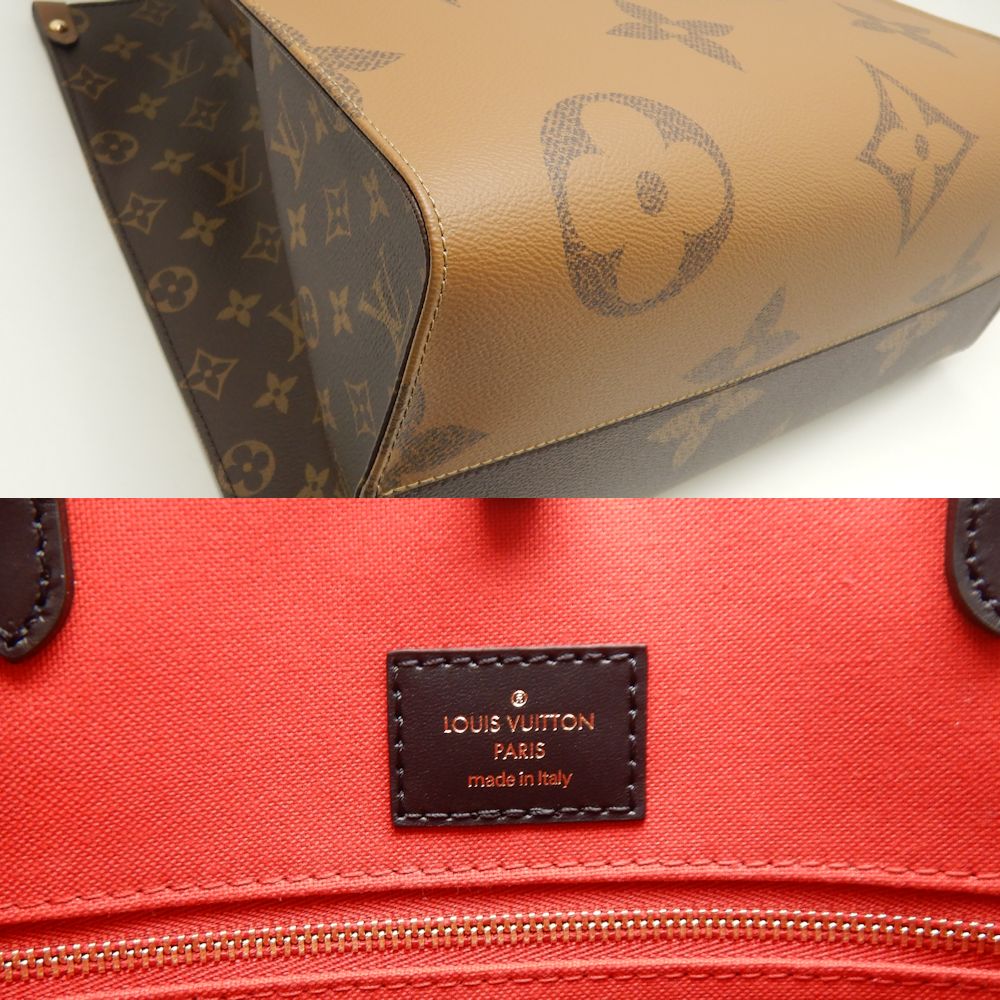 S+級[Louis Vuitton]M45320ジャイアントキャンバス TOTE BAG LOUIS VUITTON On the Go GM Monogram Giant Reverse Shoulder