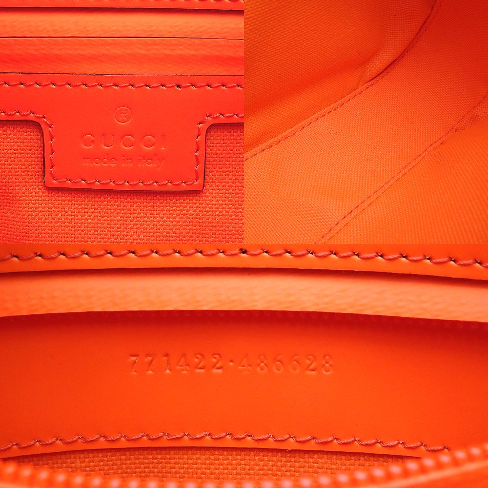 GUCCI Body bag Belt bag GG Rubber Effect 771422 Leather