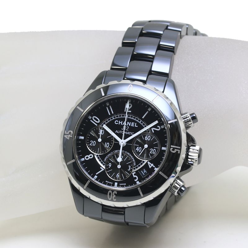 CHANEL J12 H0940 Black Ceramic 41mm Chronograph Early Model