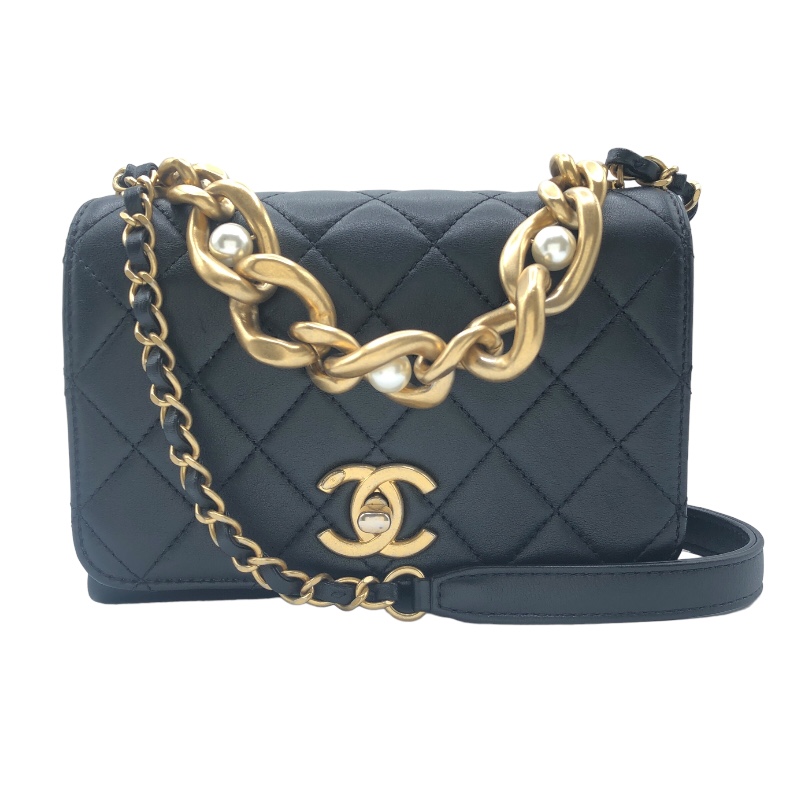 CHANEL Mini Matelasse Chain Handle Shoulder Bag Japan ookura