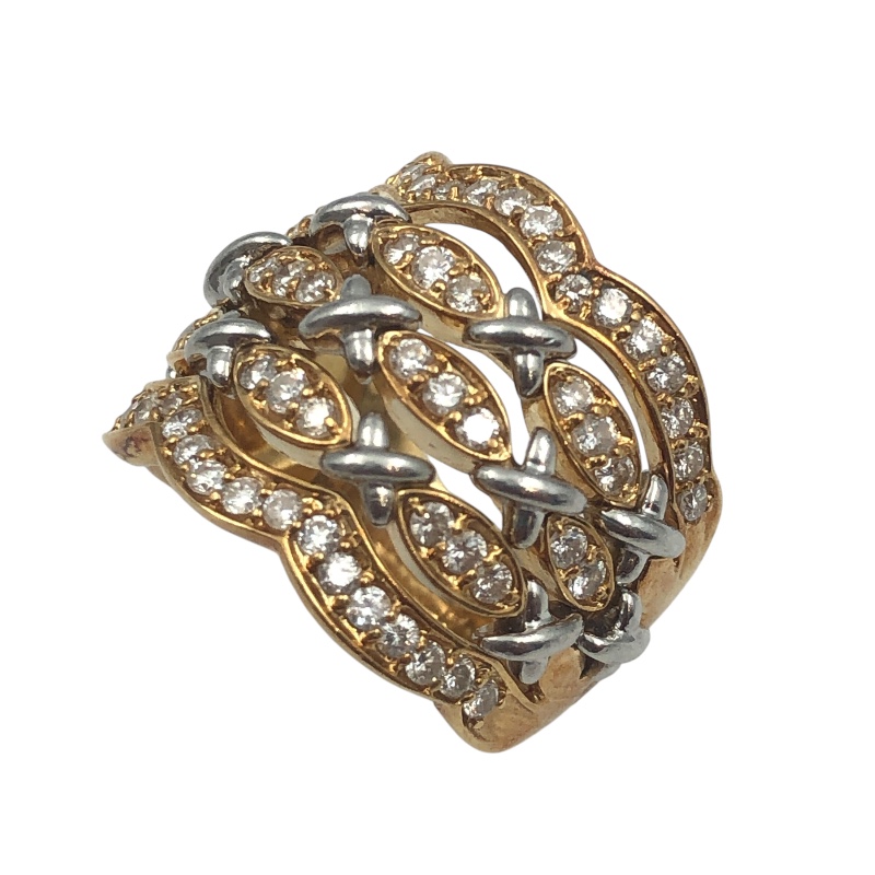 NO BRAND K18/Pt900 D1.00ct Ring Ring Japan ookura | eBay