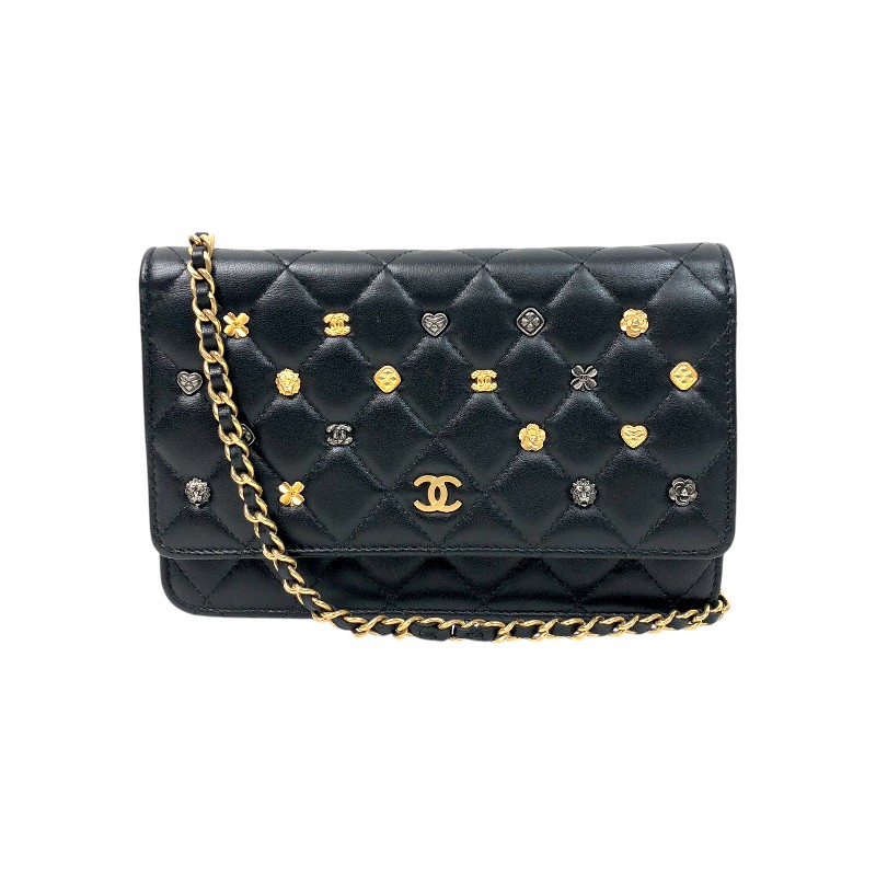 CHANEL Matelasse Icon Chain Wallet AP0250 Shoulder Bag Japan ookura