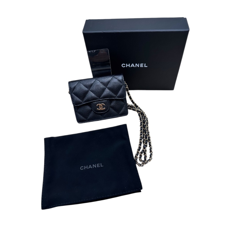 CHANEL Classic Chain Flap Card Case Card Case Japan ookura