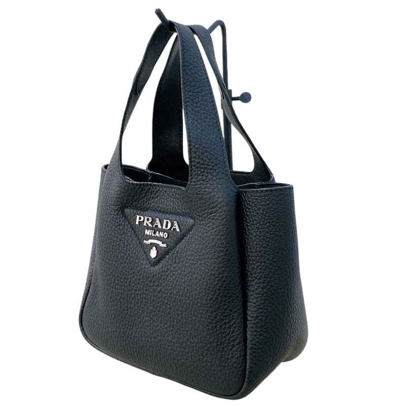 PRADA トートバッグ ミモザ カーフレザー VITELLO DAINO PRADA VITELLO DAINO tote bag 2VG092 leather blue Vitello