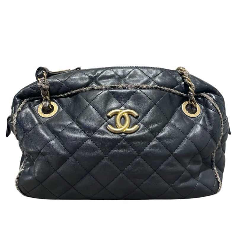 CHANEL Tweed Chain Tote Bag Tote Bag Japan ookura