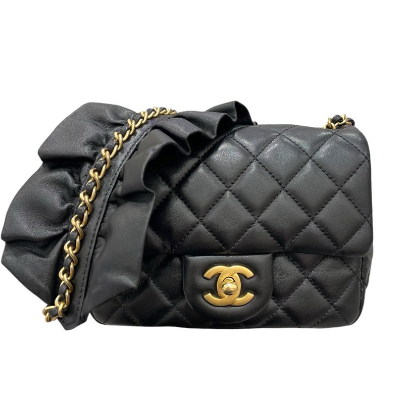 CHANEL Matelasse Frill Chain Shoulder Shoulder Bag Japan ookura