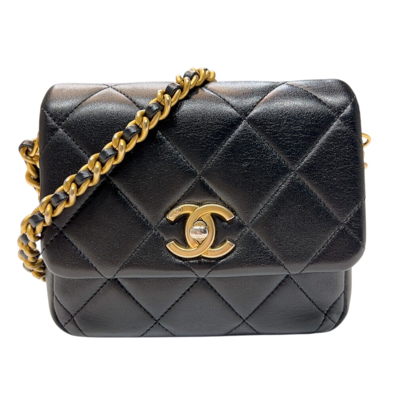 CHANEL Mini Matelasse Logo Chain Shoulder Bag AS2733 Shoulder Bag Japan ookura