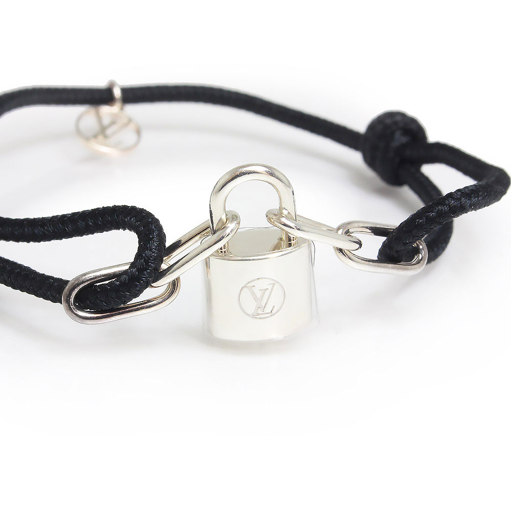 ルイヴィトン LOUIS VUITTON Bracelet Silver Lockit Virgil Abloh Titanium