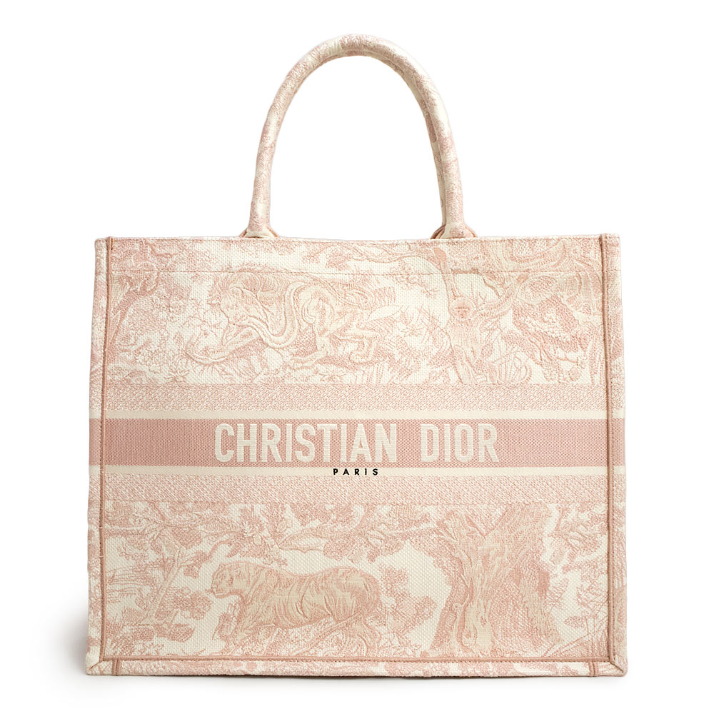 Christian Dior Book Tote Large Toile de Jouy bag canvas