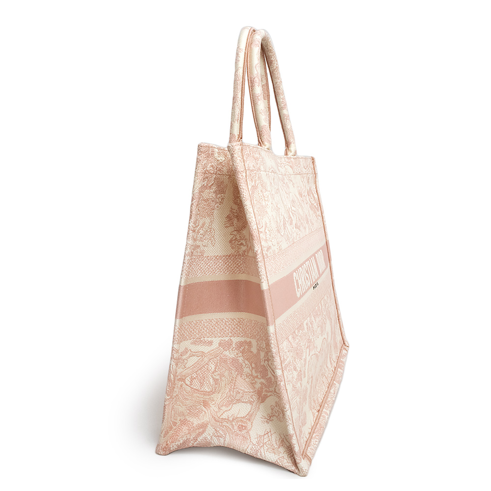 Christian Dior Book Tote Large Toile de Jouy bag canvas