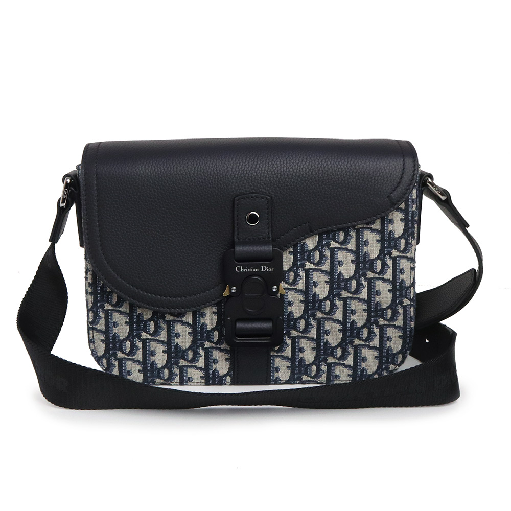 【上質☆】Dior DIOR OBLIQUE フラップ付きメッセンジャーバッグ 2WAY】Dior☆DIOR OBLIQUE フラップ付きメッセンジャーバッグ