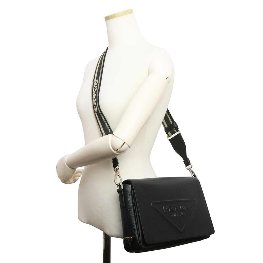 【PRADA】SAFFIANO LEATHER BAG Loden Green Prada Brique Saffiano leather bag | PRADA