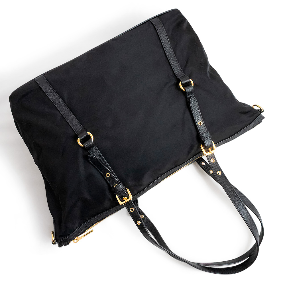 ◇SHUYEN BAG◇ Bag in bag / PRADA・TESSUTO+SAFFIAN 1BG253 用 Amazon.com: Prada Tessuto Black Nylon Leather Trim Shopping