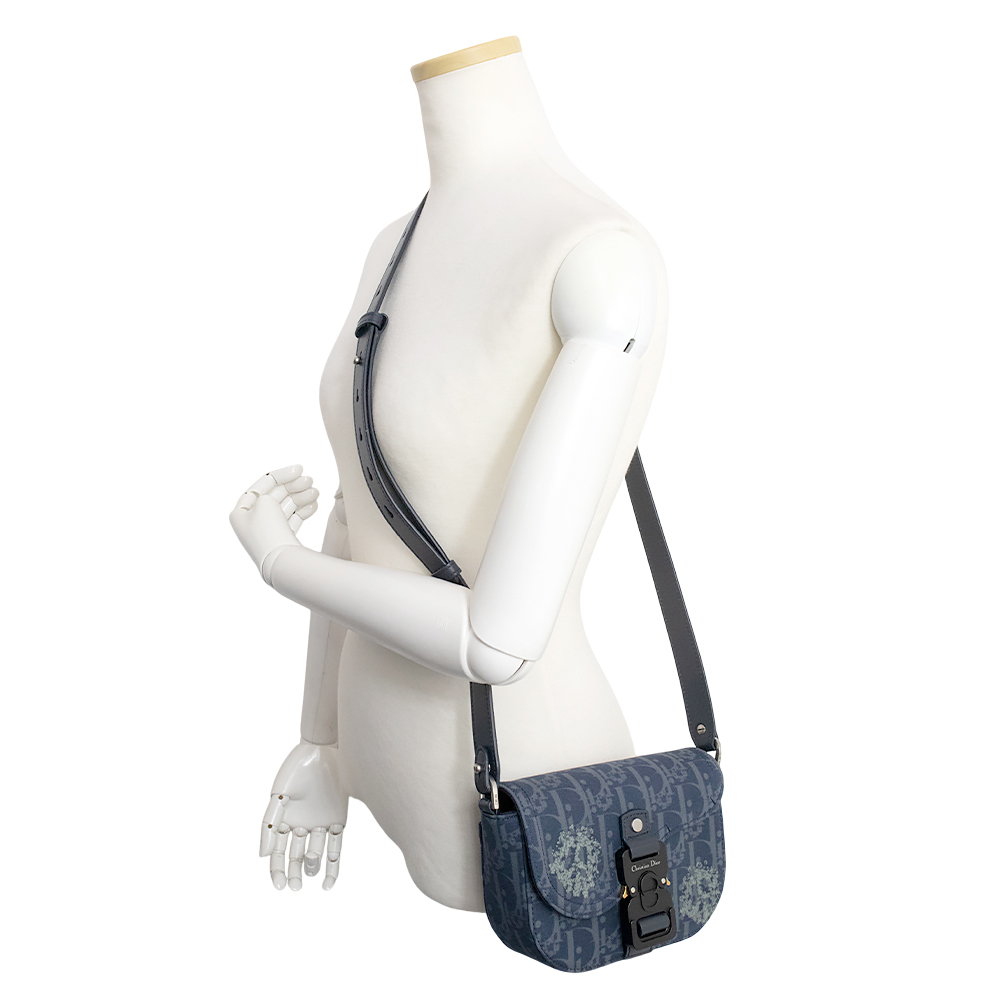 Christian Dior DIOR TEARS Saddle Messenger Bag Mini Shoulder