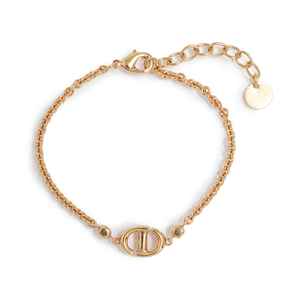 Christian Dior CD NAVY navy Bracelet Metal & Crystal, Pink