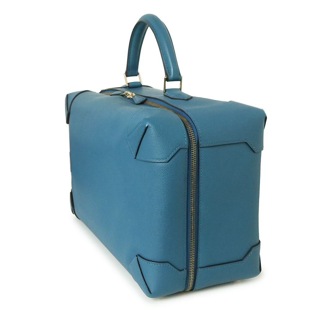 HERMES Maxibox 37 Handbag Evercolor calfskin, Cobalt Blue | eBay