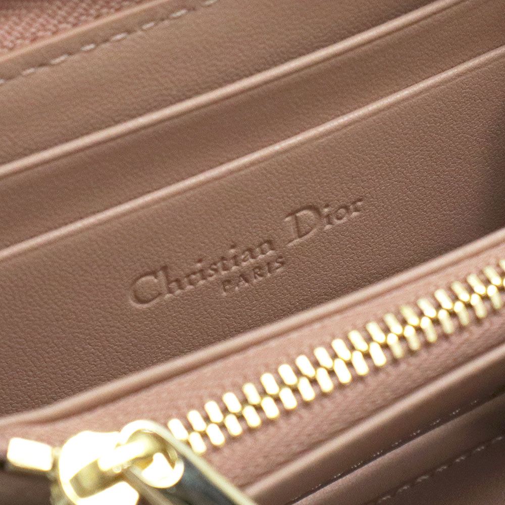 Christian Dior Lady Dior VOYAGEUR Small Zip Coin Purse