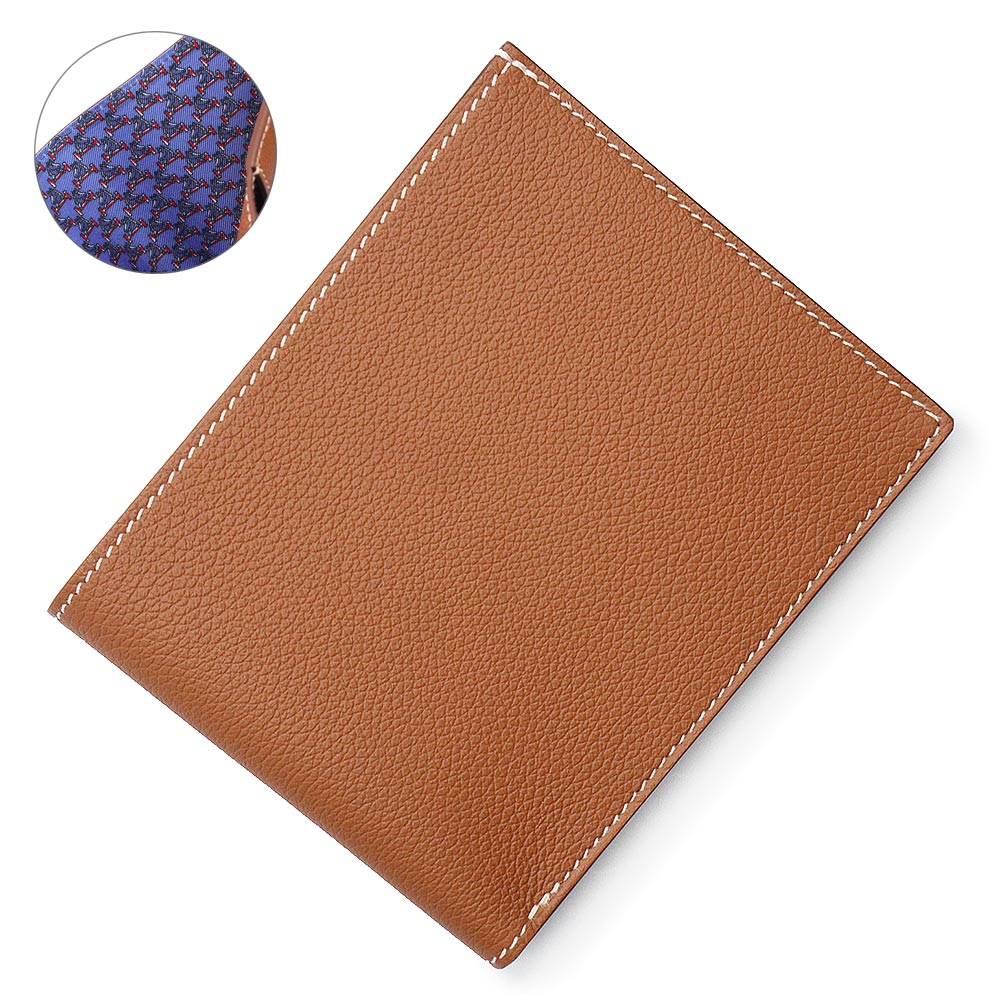 HERMES Citizen Twill Compact H Cheval au Bar Wallet Evercolor