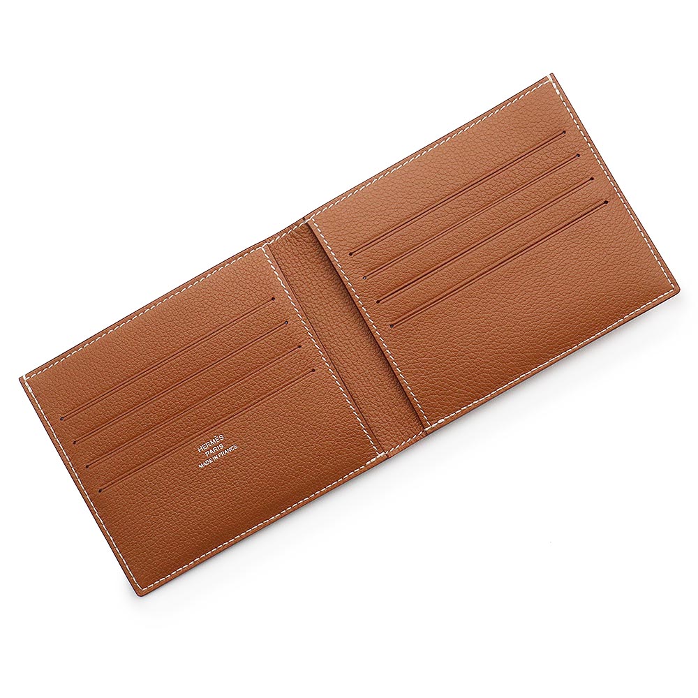 HERMES Citizen Twill Compact H Cheval au Bar Wallet Evercolor