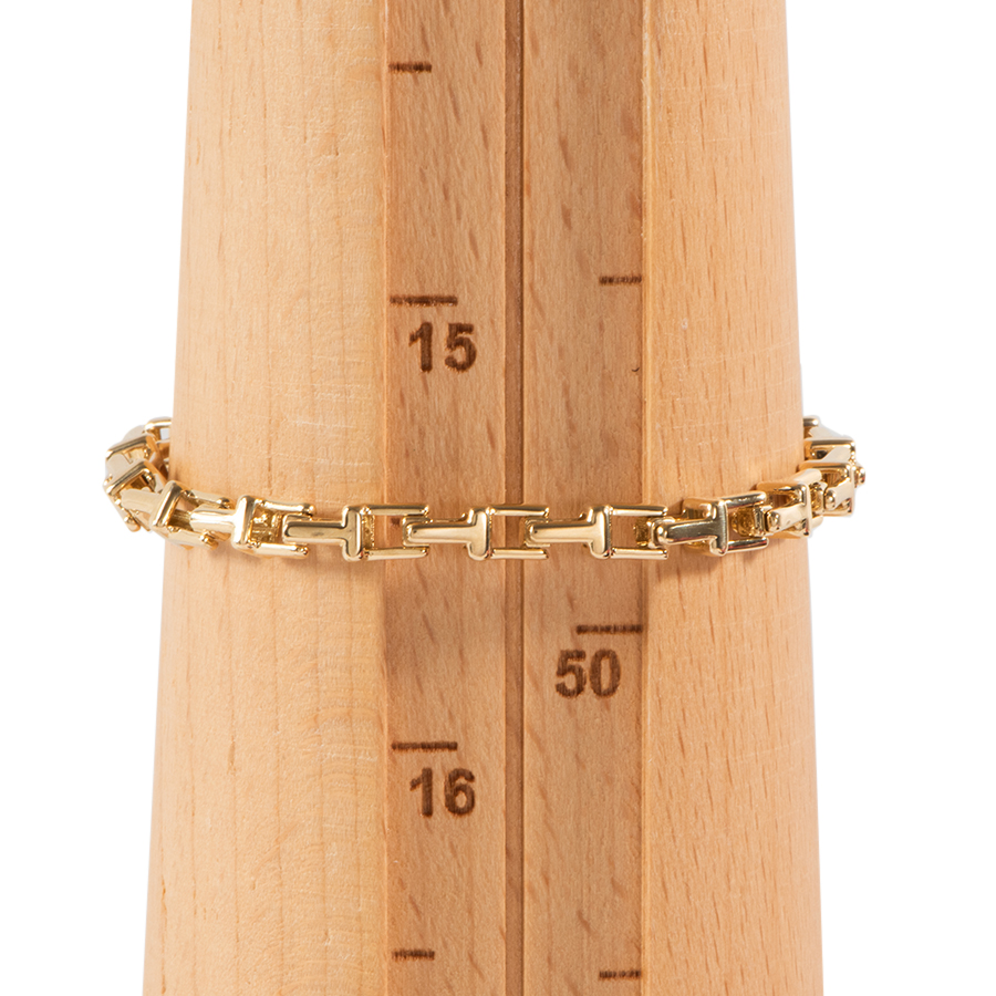 TIFFANY&Co. T Narrow Chain Bracelet Gold | eBay