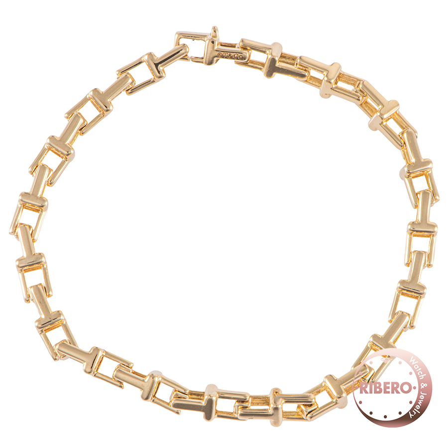 アクセサリー Tiffany T narrow chain bracelet k18PG 090825005.jpg