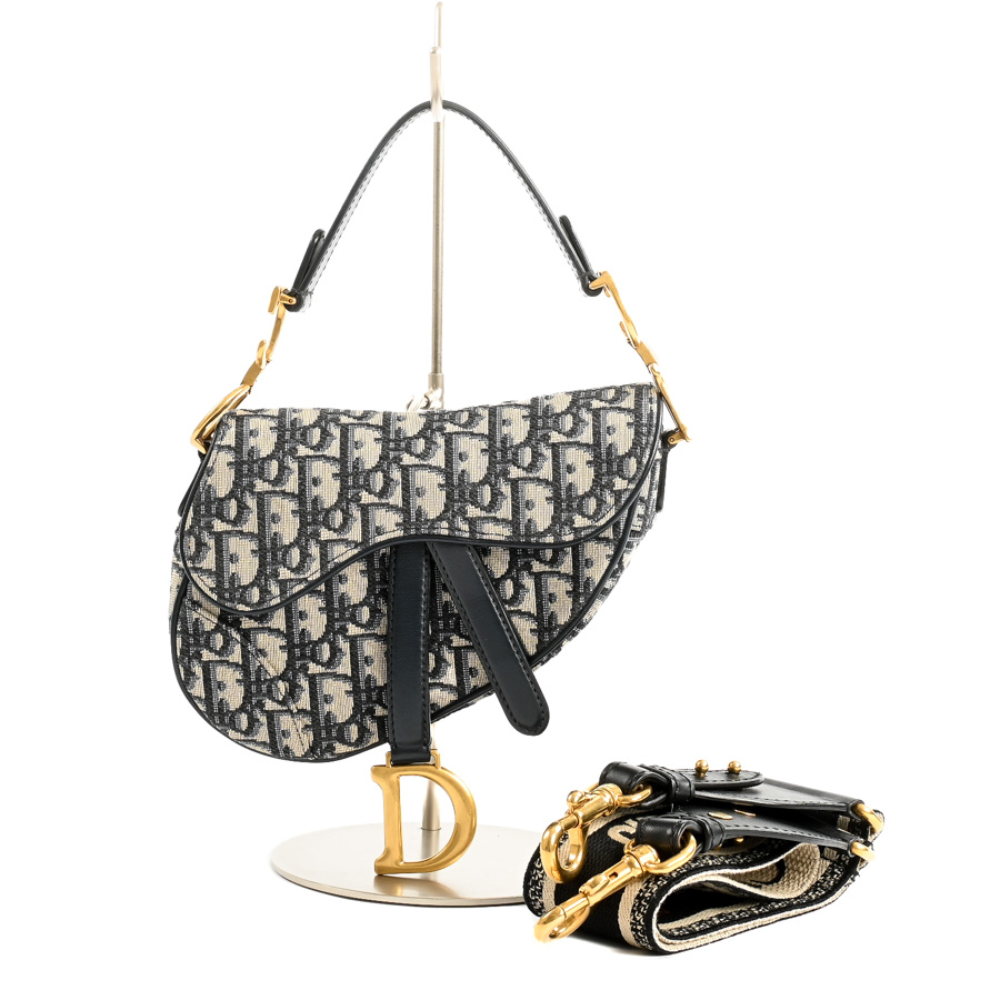Dior Mini Saddle Shoulder Bag M0447CTZQ Shoulder Bag / Navy unisex