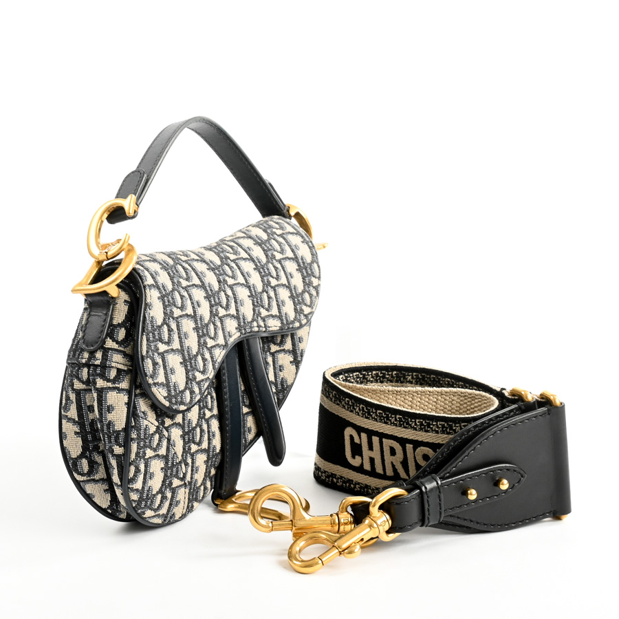 めいDIORショルダーバック Dior Mini Saddle Shoulder Bag M0447CTZQ Shoulder Bag / Navy unisex