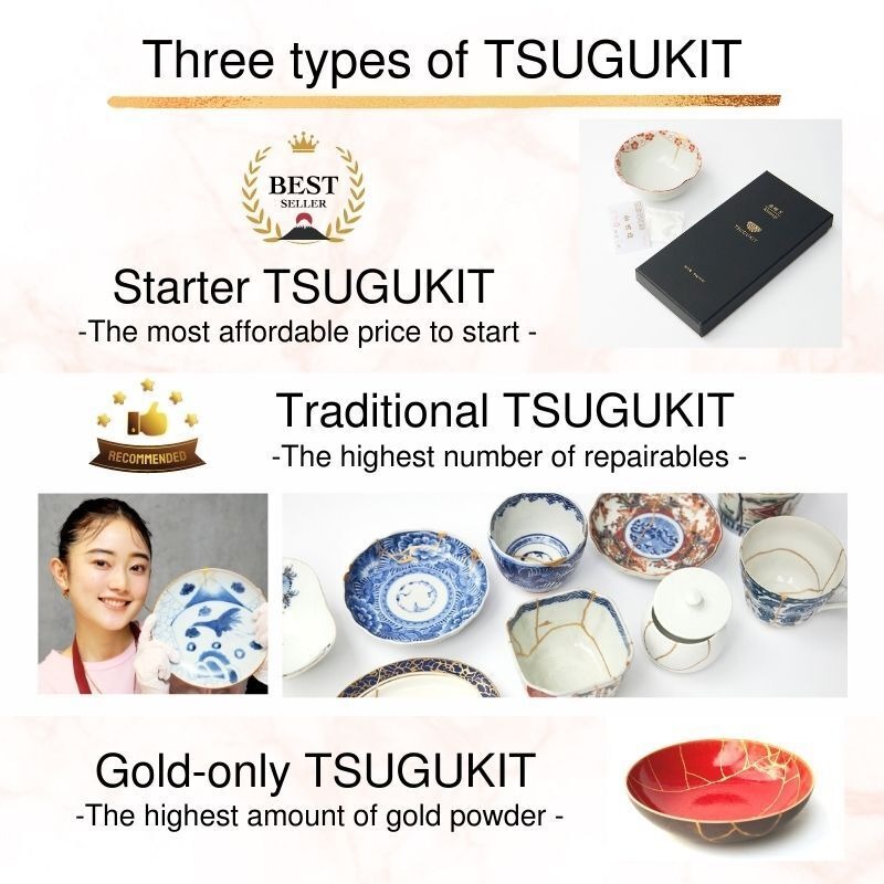 Kintsugi Repair Kit with Low Allergenic Japanese Urushi Lacquer