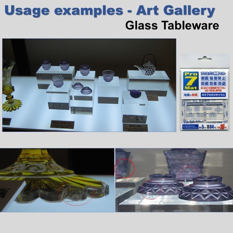 Proseven Earthquake and Fall Prevention Adhesive Mat/Stopper Proseven