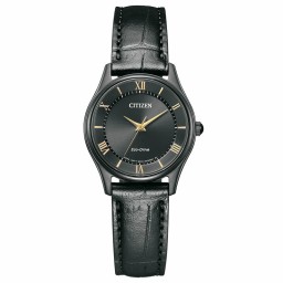 CITIZEN EM0406-12E シチズンコレクション エコ・ドライブ ペア限定モデル ブラック レディース 腕時計