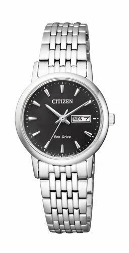 CITIZEN EW3250-53E エコ・ドライブ ブラック Wrist watch
