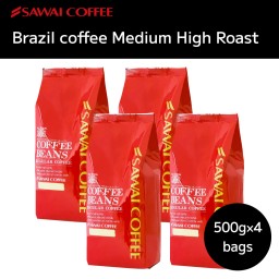 SAWAI COFFEE レギュラーコーヒー ブラジル 17.6 Oz *4 Bags(1kg/4.4Ib) ac-sale-1-brazil-2k