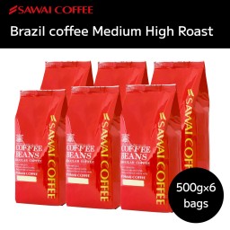 SAWAI COFFEE レギュラーコーヒー ブラジル 17.6 Oz *6 Bags(1kg/6.6b) ac-sale-1-brazil-3k