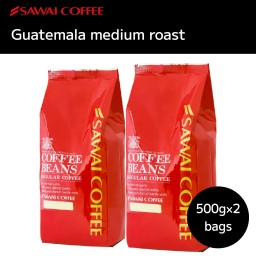 SAWAI COFFEE レギュラーコーヒー ガテマラ 17.6 Oz *4 Bags(2kg/4.4Ib) ac-sale-gmd1000