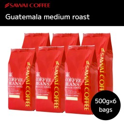 SAWAI COFFEE レギュラーコーヒー ガテマラ 17.6 Oz *6 Bags(3kg/6.6Ib) ac-sale-gmd3000